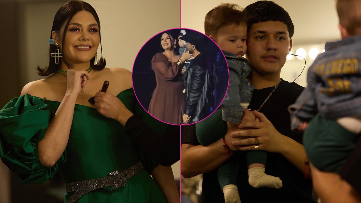 Yuridia presenta a su hijo Benicio durante concierto en el Auditorio Nacional