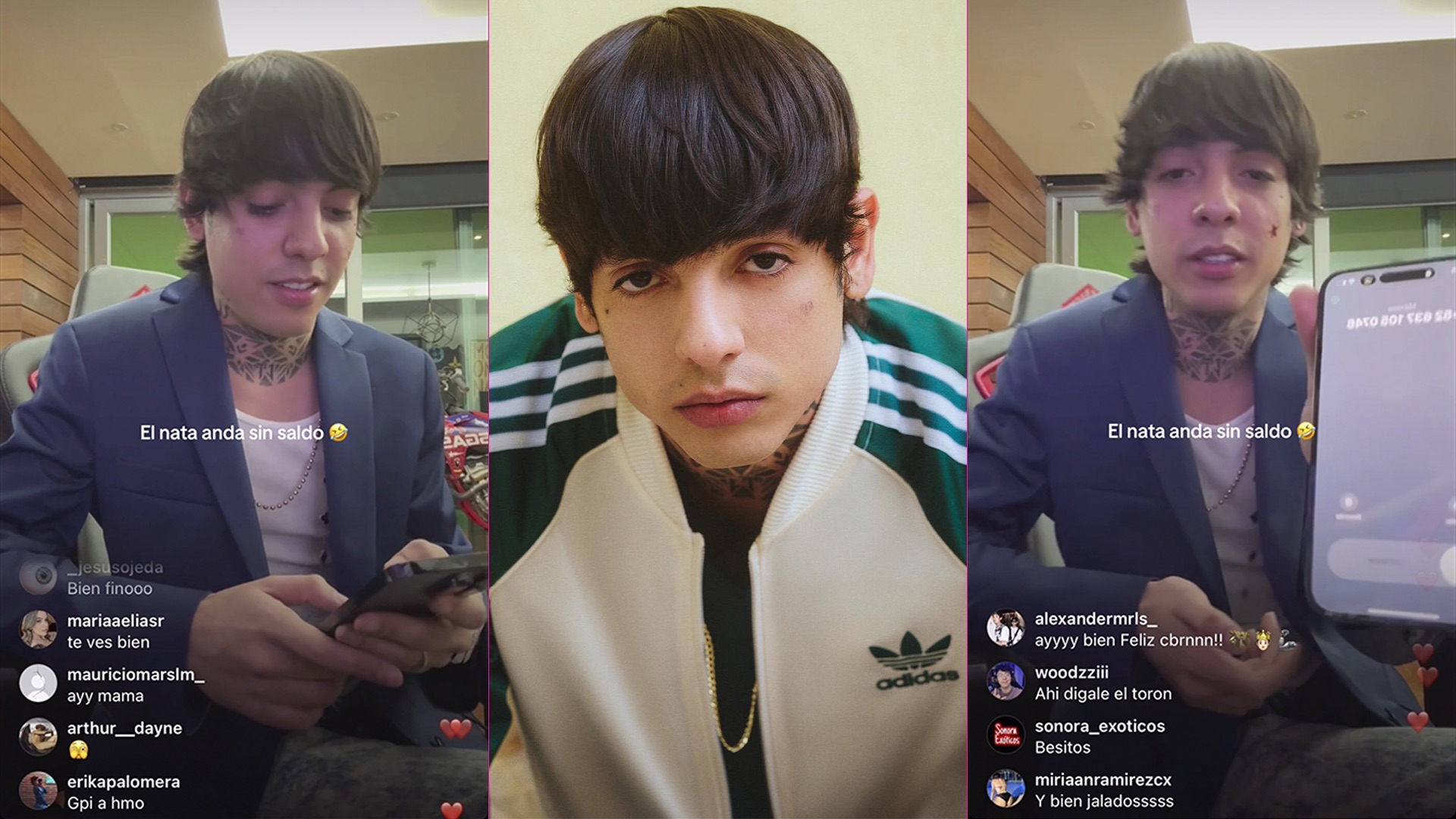 Natanael Cano se queda sin saldo en plena transmisión en vivo y su reacción se viraliza