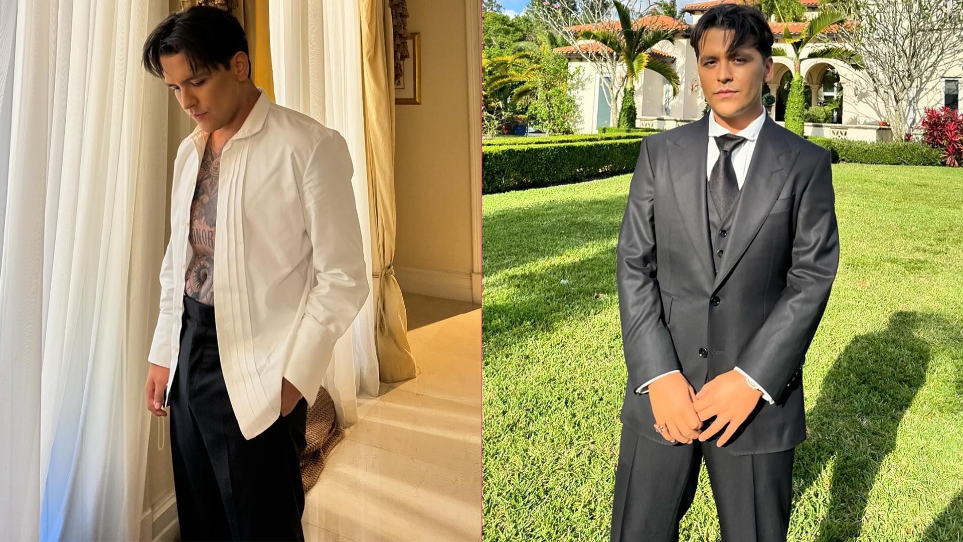 Christian Nodal reaparece sin tatuajes en el rostro y lo comparan con Johnny Depp